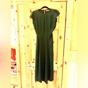 Reformation Dark Green Maxi Dress